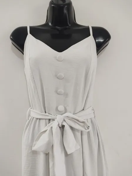 Vestido Duna Off White Longo - Tam. M