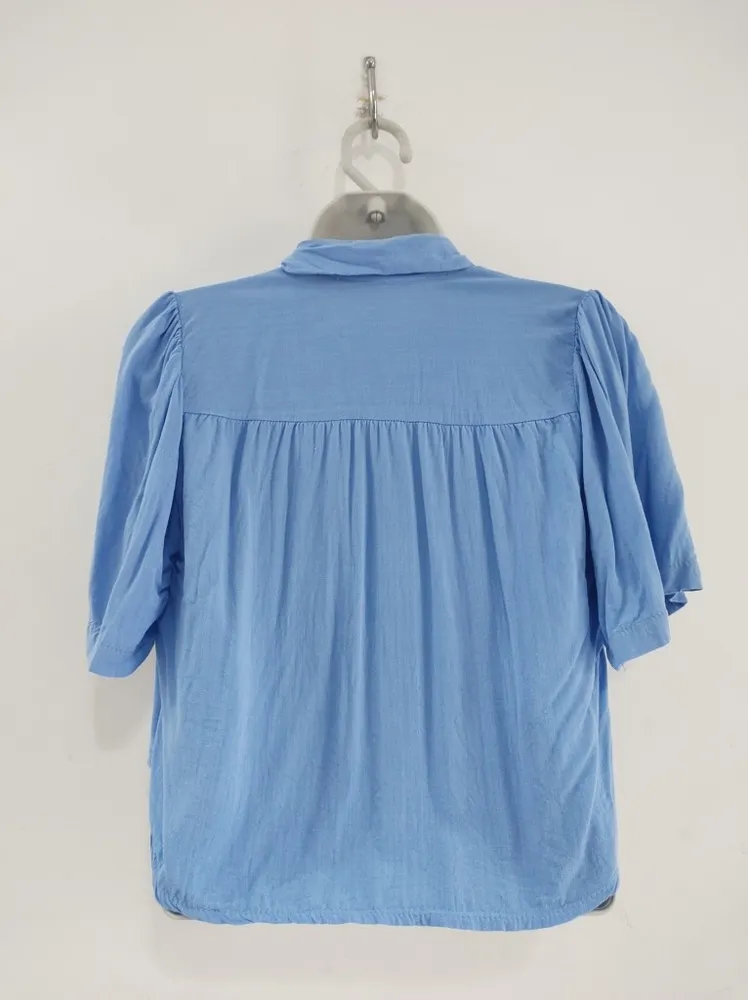 Camisa Cropped Azul - Tam. M