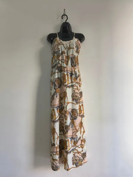 Vestido Longo Estampado - Tam. M