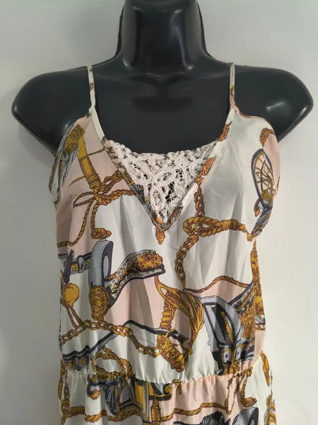 Vestido Longo Estampado - Tam. M