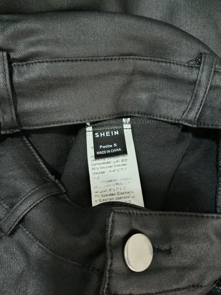 Calça Couro Ecológico Shein Nova - Tam. P