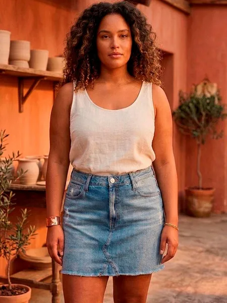 Saia Jeans Damyller - Tam. 42