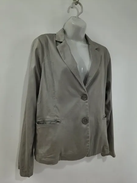 Blazer Feminino Bege Acizentado - Tam. P