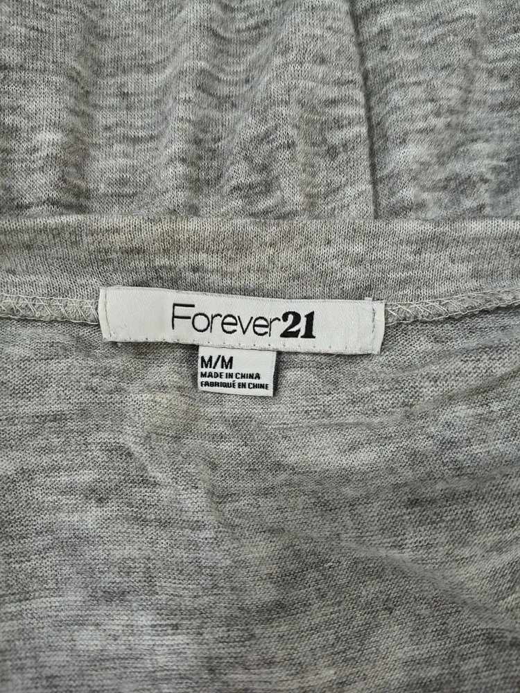 Vestido Cinza com Bolso FOREVER 21 - Tam. M