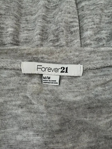 Vestido Cinza com Bolso FOREVER 21 - Tam. M
