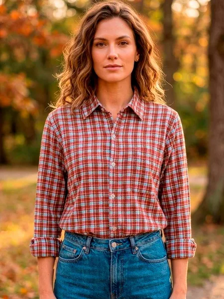 Camisa Flanelada Xadrez - Tam. M