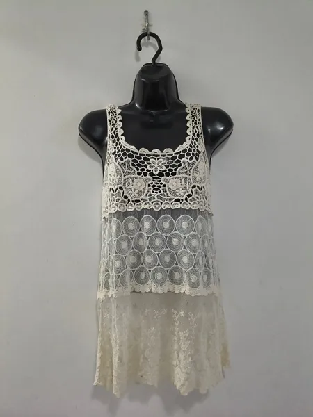 Regata Creme de Renda Boho - Tam. P