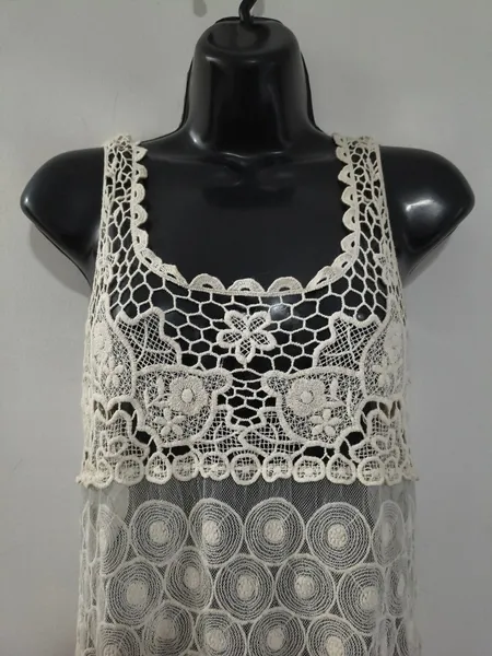 Regata Creme de Renda Boho - Tam. P