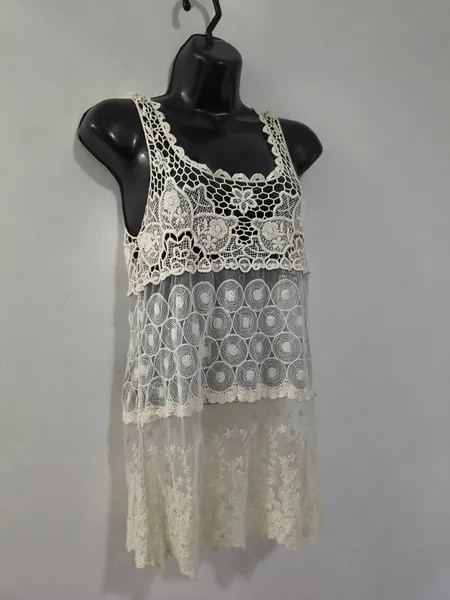 Regata Creme de Renda Boho - Tam. P