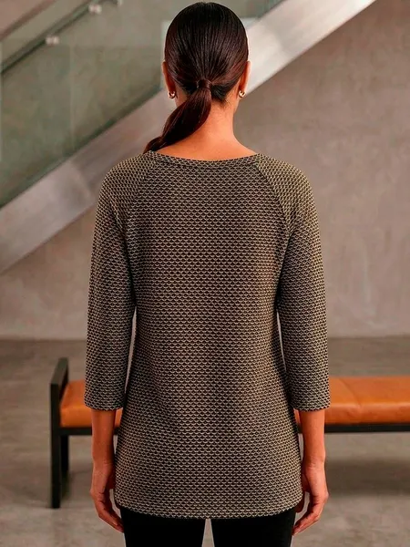 Blusa Feminina Preta e Dourada - Tam. M