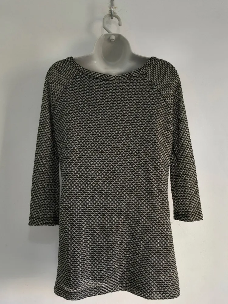 Blusa Feminina Preta e Dourada - Tam. M