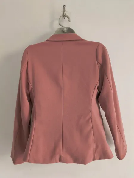 Blazer Feminino de Alfaiataria Rosa - Tam. P