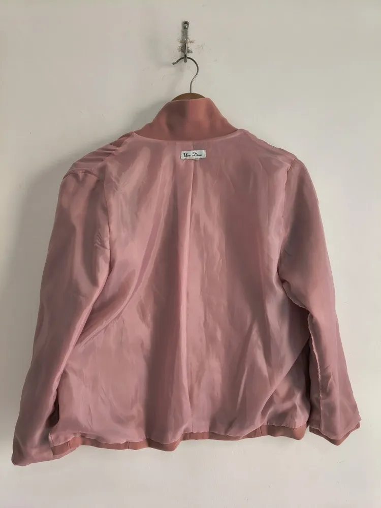 Blazer Feminino de Alfaiataria Rosa - Tam. P