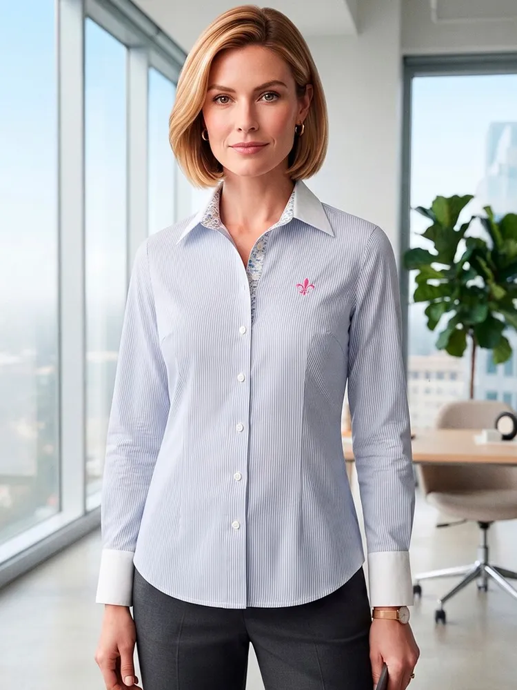 Camisa Feminina Listrada da DUDALINA - Tam. P