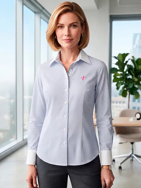 Camisa Feminina Listrada da DUDALINA - Tam. P