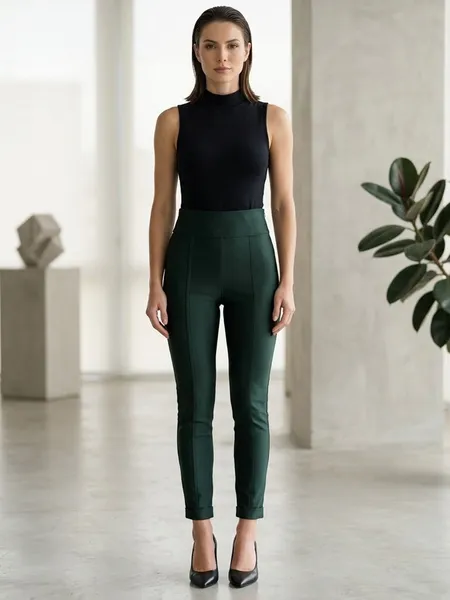 Calça Feminina Legging Montaria Verde Escuro - Tam. P