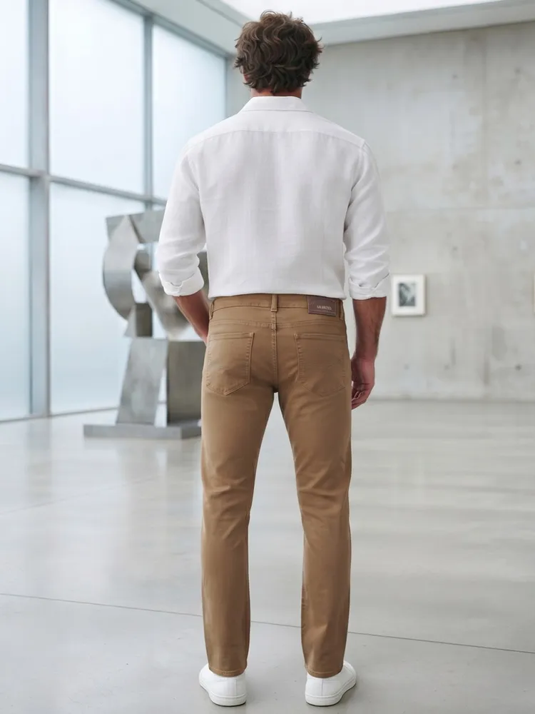 Calça Jeans Masculina Reta Caramelo - Tam. 40