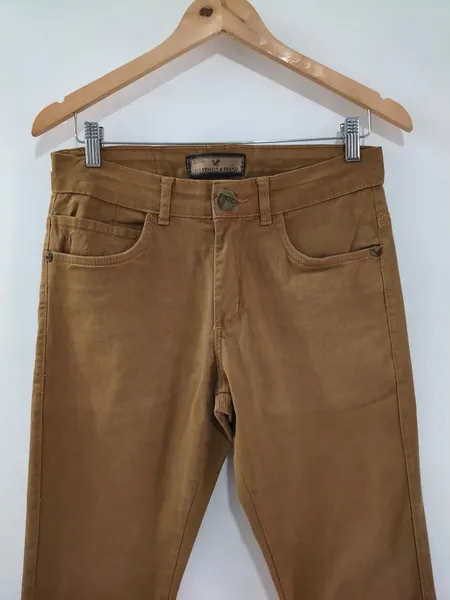 Calça Jeans Masculina Reta Caramelo - Tam. 40