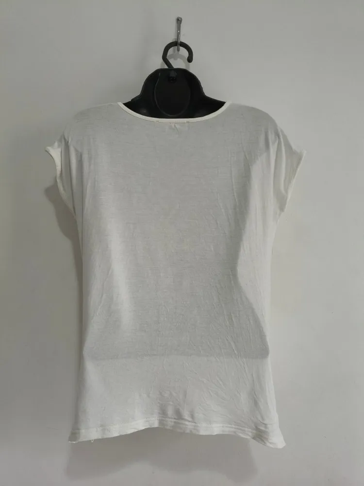 Blusa Feminina Branca com Renda da Yessica - Tam. M