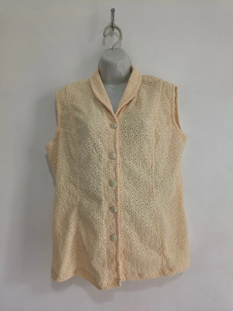 Regata Camisa Feminina Laise Amarelo Claro - Tam. G