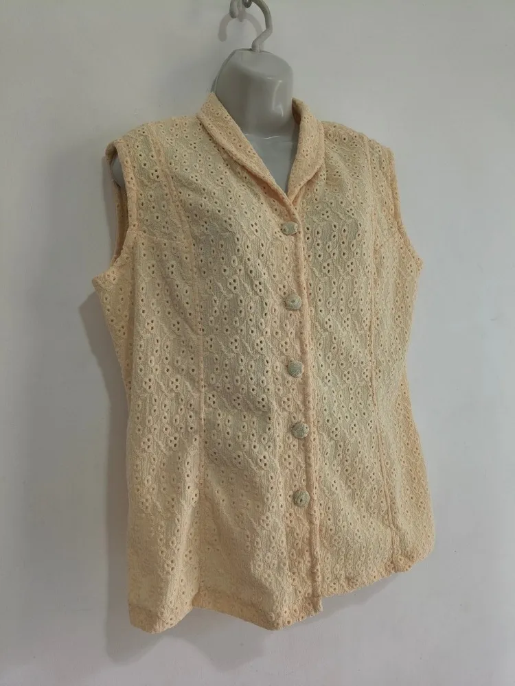 Regata Camisa Feminina Laise Amarelo Claro - Tam. G