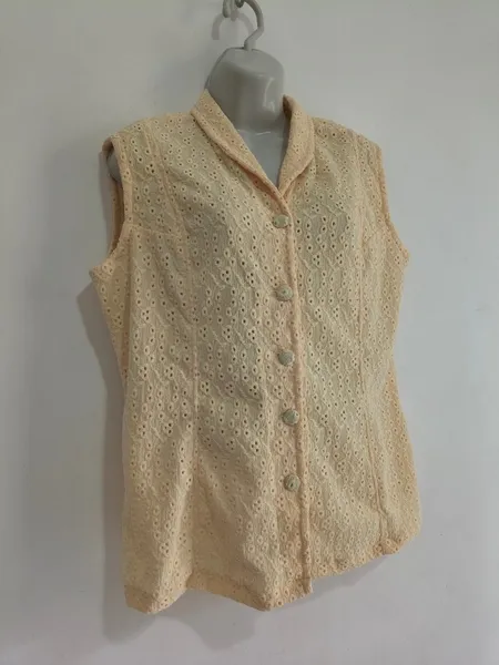 Regata Camisa Feminina Laise Amarelo Claro - Tam. G