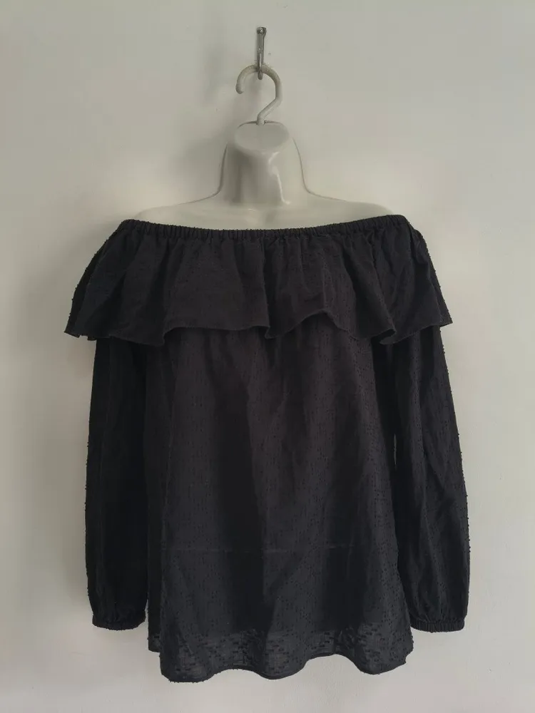 Blusa Ombro a Ombro Preta da MICHAEL KORS - Tam. M