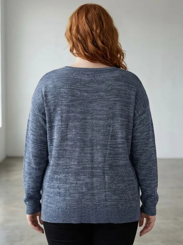 Suéter de Tricô Feminino Azul da AÉROPOSTALE - Tam. G