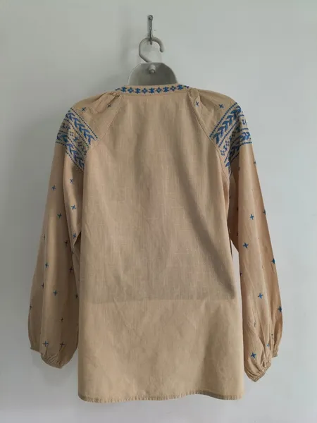 Blusa Bata Feminina de Algodão Bordada - Tam. M