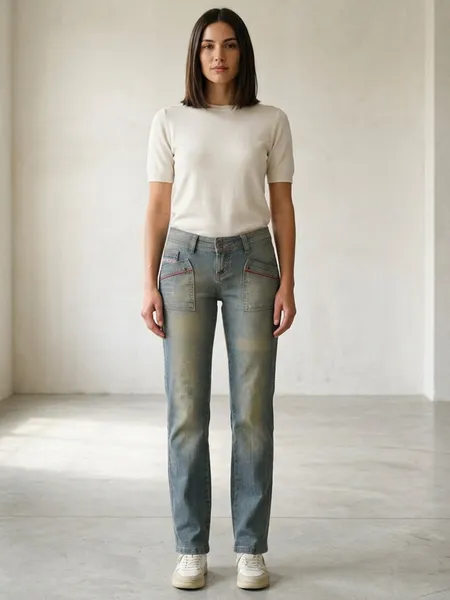 Calça Jeans DIESEL Vintage Anos 2000 Estilo Y2K - Tam. 40
