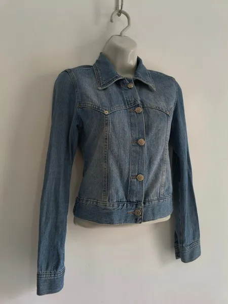 Jaqueta Jeans Feminina Clássica da Clock House - Tam. P
