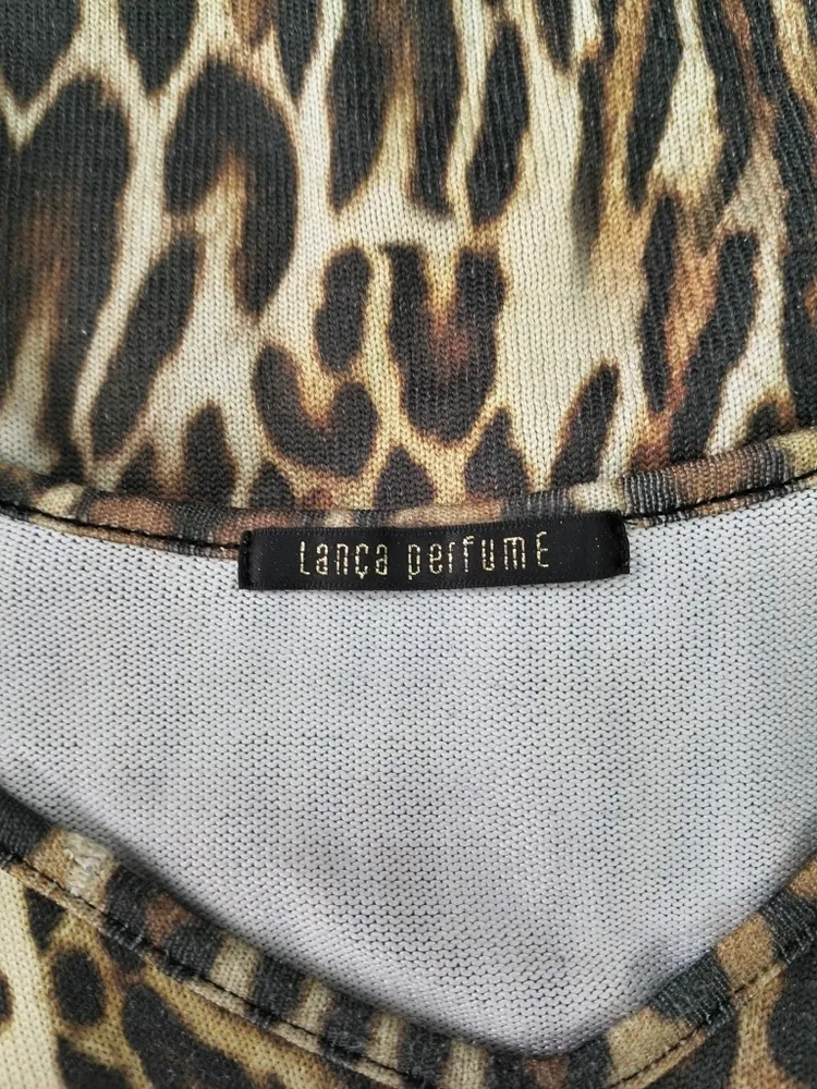 Suéter Largo Meia Estação Onça da LANÇA PERFUME - Tam. M