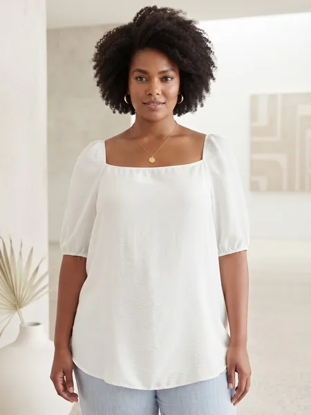 Blusa Feminina Branca da Yessica - Tam. GG