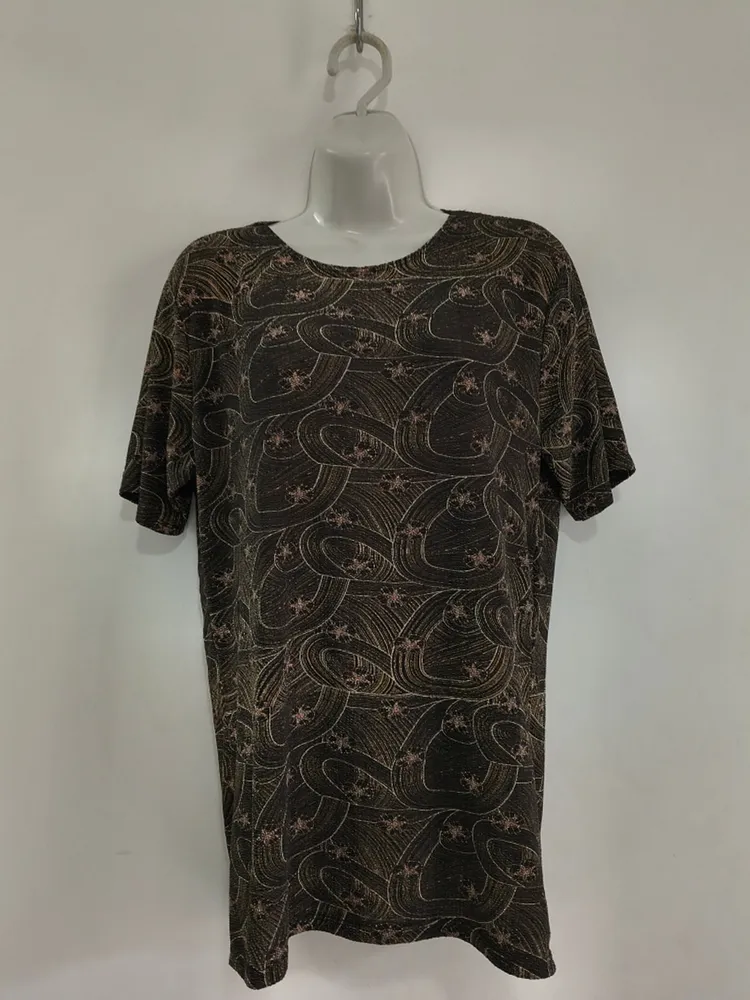 Blusa Feminina Com Estampa Abstrata - Tam. G
