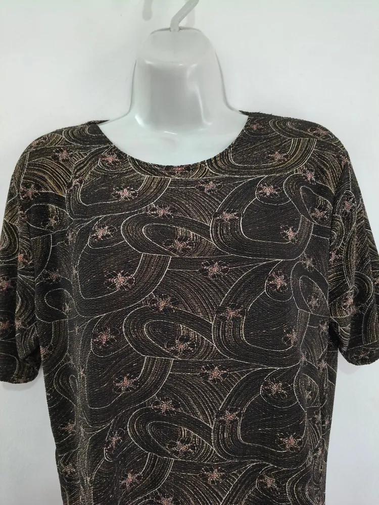 Blusa Feminina Com Estampa Abstrata - Tam. G