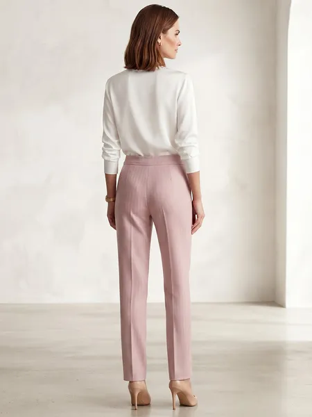 Calça de Alfaiataria Rosa da Barreds - Tam. 38