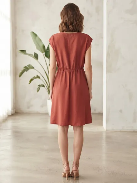 Vestido Terracota da COLLINS - Tam. P