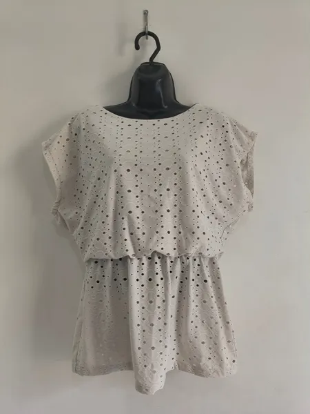 Blusa Feminina Laise Off White Importada - Tam. M