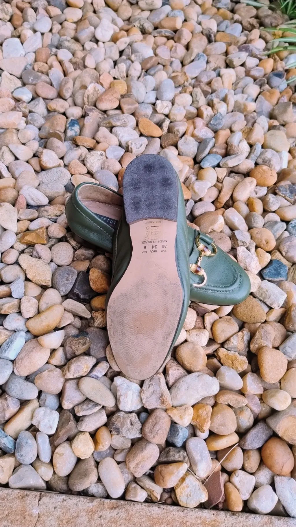 Mocassim Couro Pelica Verde da Anzetutto