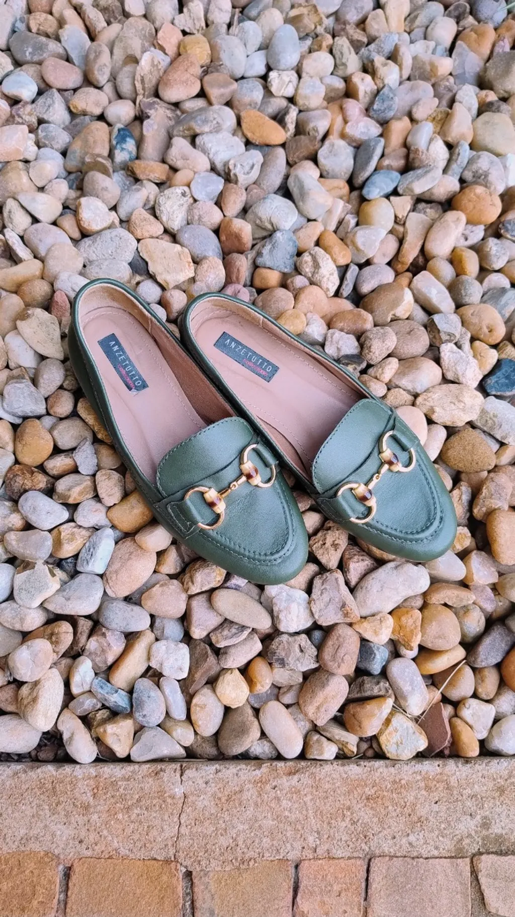 Mocassim Couro Pelica Verde da Anzetutto