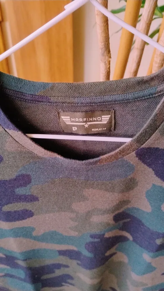 Camiseta Camuflada Verde da Marfinno