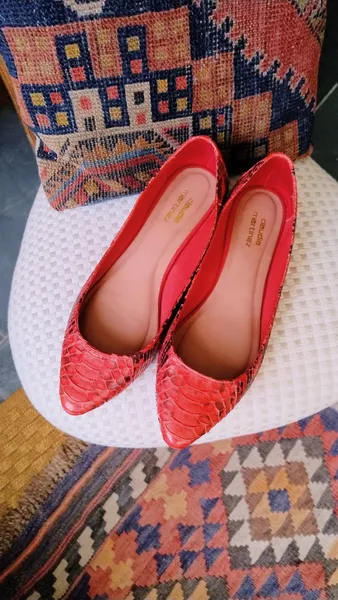 Sapatilha Claudia Martinez Python Coral