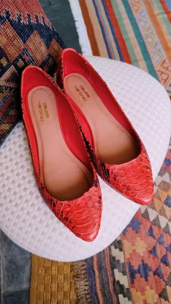 Sapatilha Claudia Martinez Python Coral