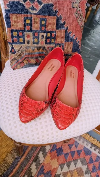 Sapatilha Claudia Martinez Python Coral
