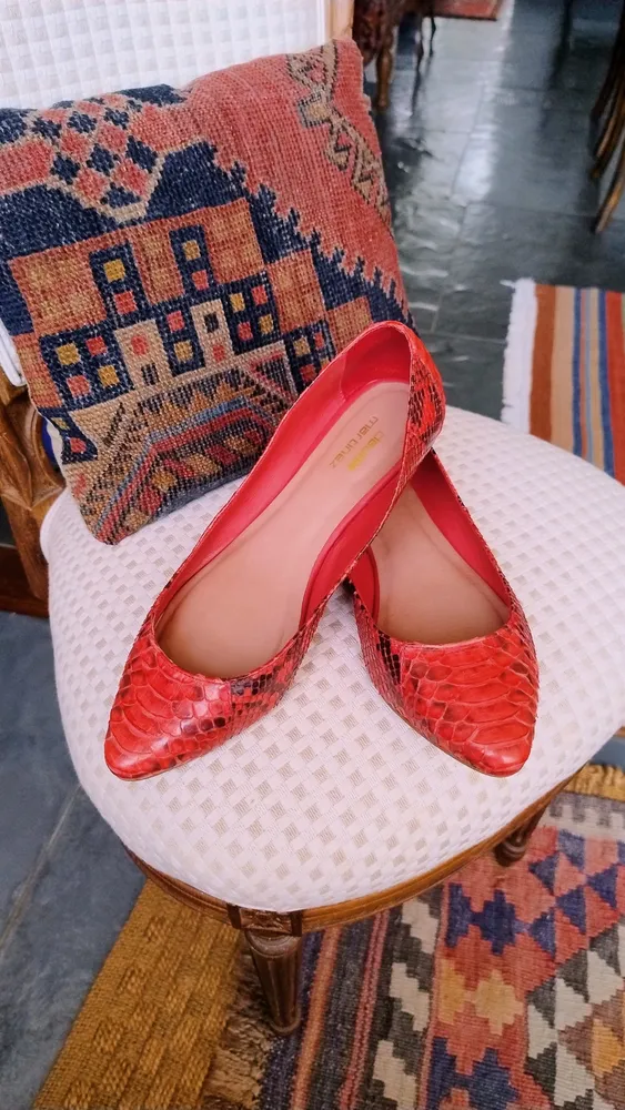 Sapatilha Claudia Martinez Python Coral