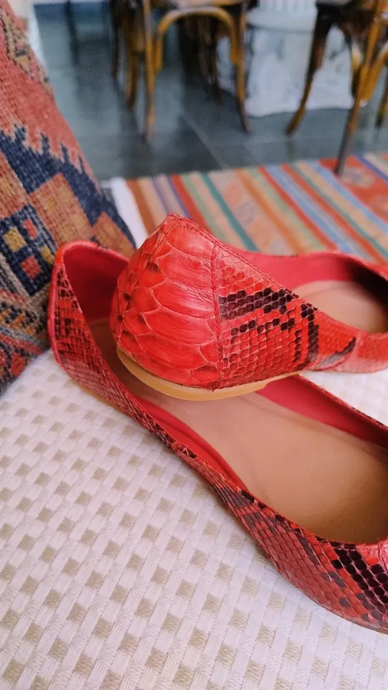 Sapatilha Claudia Martinez Python Coral