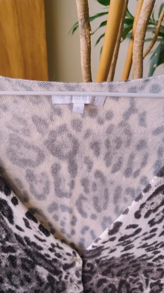Cardigan Le Lis Blanc Animal Print e Floral