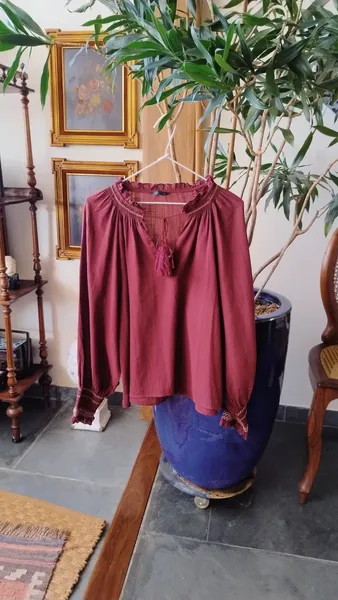 Bata Boho Vinho da Zara