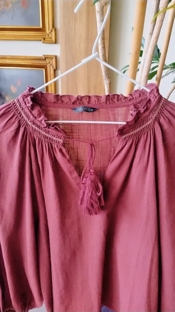 Bata Boho Vinho da Zara
