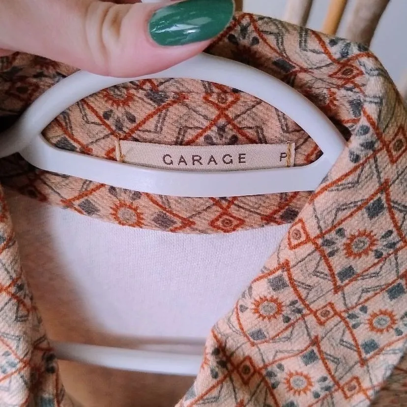 Jaqueta de Sarja Estampada da Garage Rio